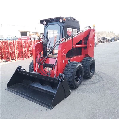 চাকাযুক্ত মিনি স্কিড স্টিয়ার 1050 কেজি al চ্ছিক সংযুক্তি সহ